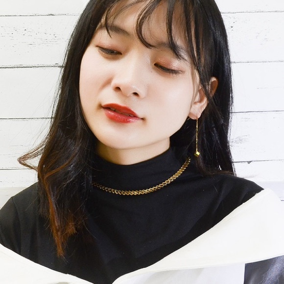 Square Long Earrings Stainless Steel Earrings - Picture 4 of 4